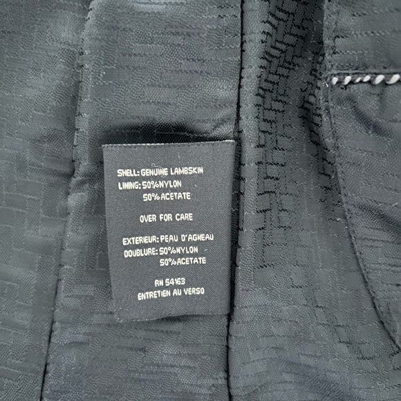 Cole Haan leather jacket size 2 - Picture 3 of 3